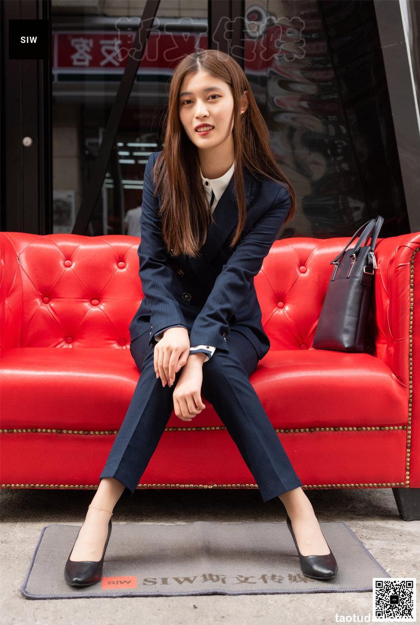 SIW斯文传媒 055 时尚气质OL职业双排扣西装制服 - 甄珍 [65P-186M]