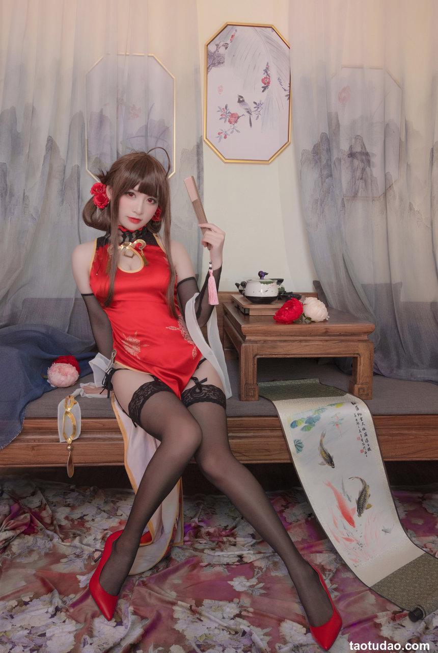 Coser星野saori - DSR-50 红牡丹 [10P-136MB]