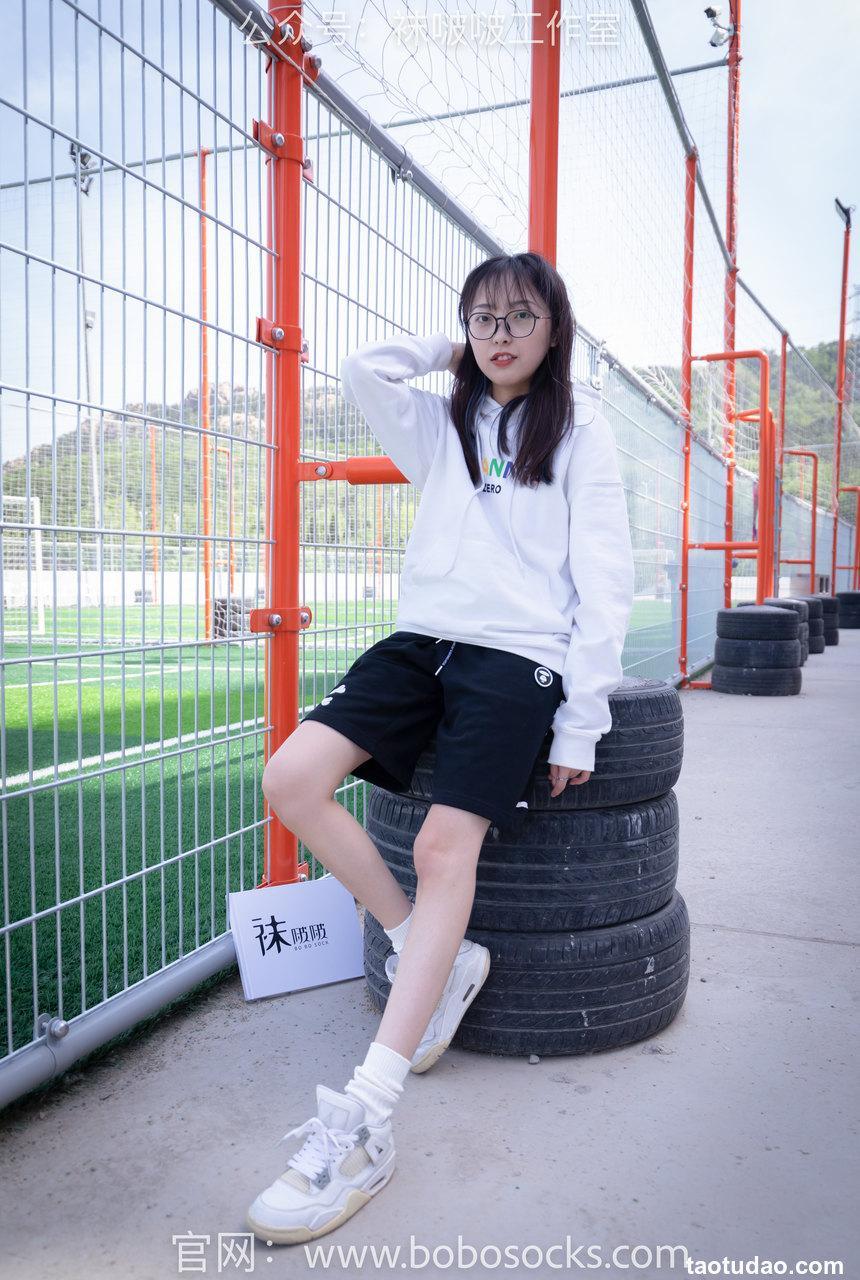 [BoBoSocks袜啵啵]NO.103 稚予-AJ篮球鞋、白棉袜、裸足[134P+1V／2.51GB]