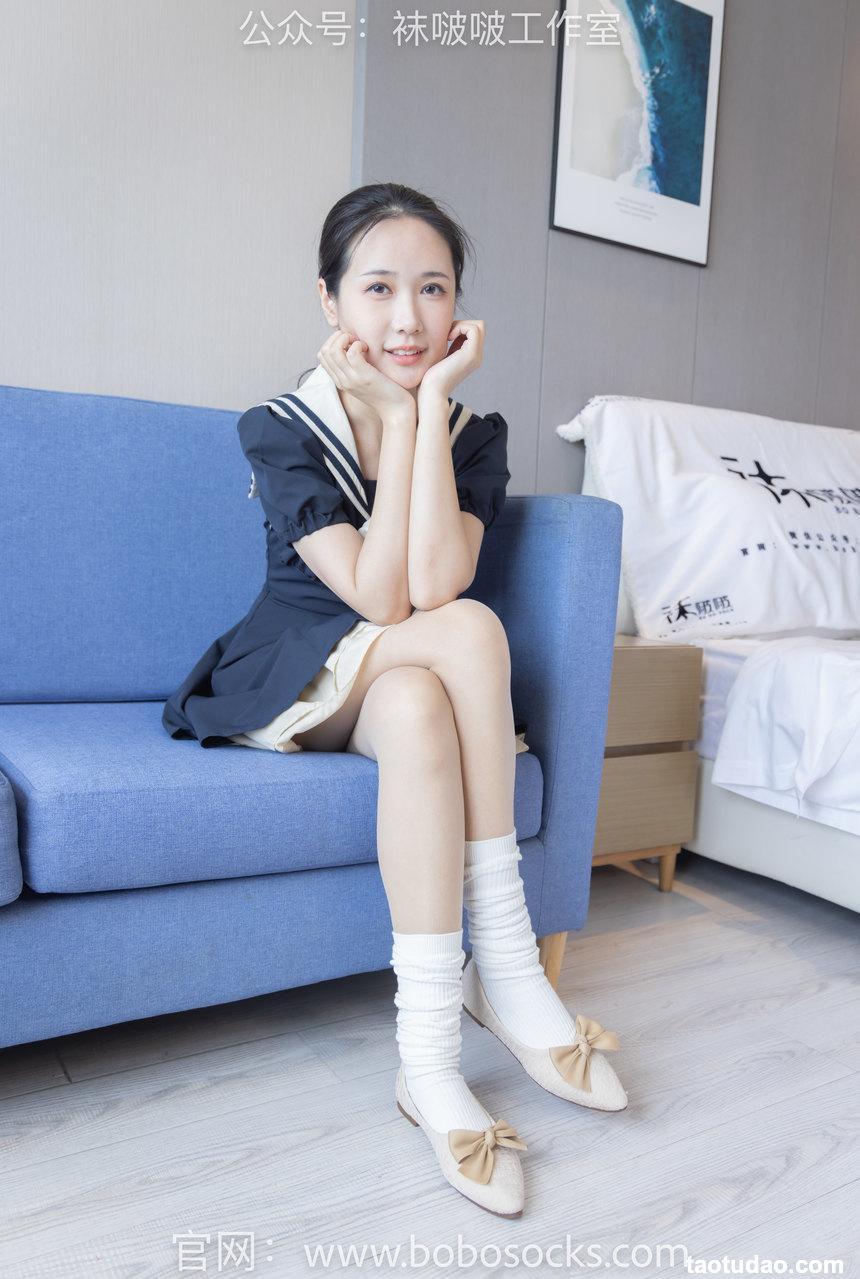 [BoBoSocks袜啵啵]NO.107 小安-平底鞋、白棉袜、肉丝[140P+1V／5.26GB]