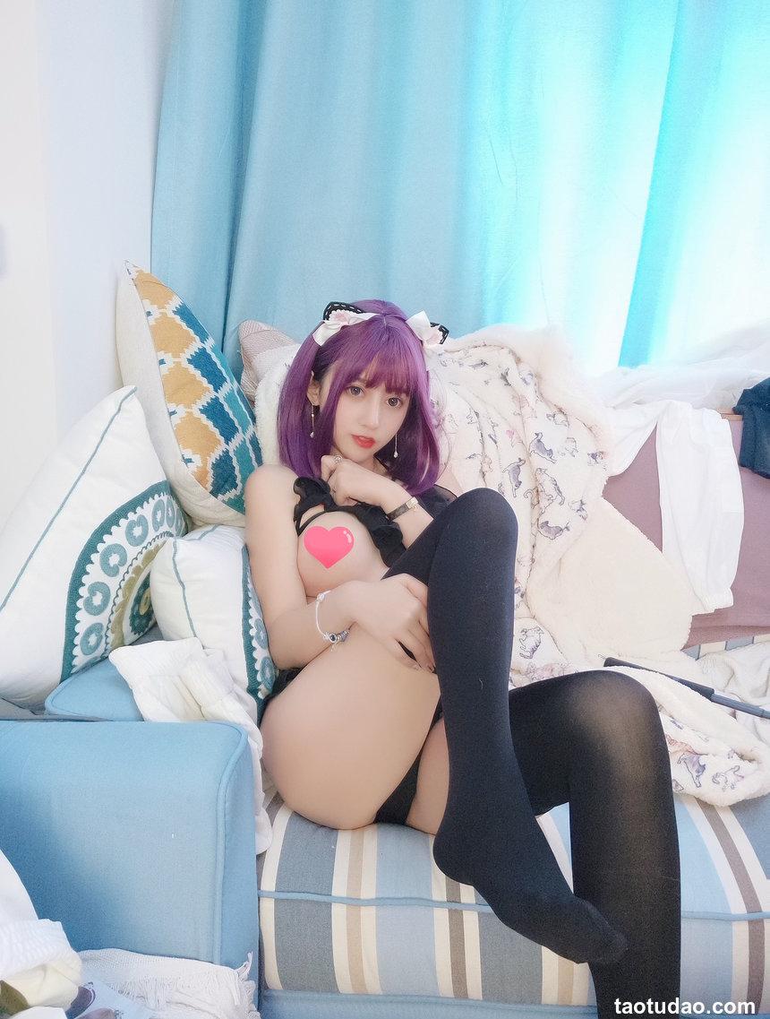 过期米线线喵 紫色小恶魔 [13P 42M]