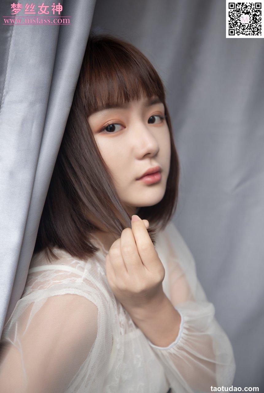 [MSLASS梦丝女神] 2019.11.23 NO.069 《莎莎 透明白纱裙》[65+1P598M]