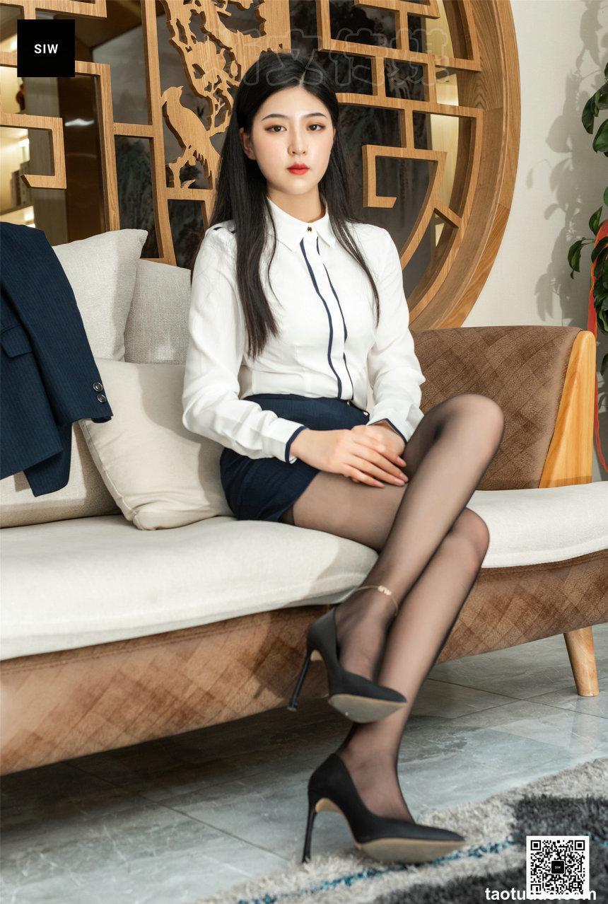 SIW斯文传媒 公司白领衬衣短裙西装制服三件套 - 小谈 [63P]