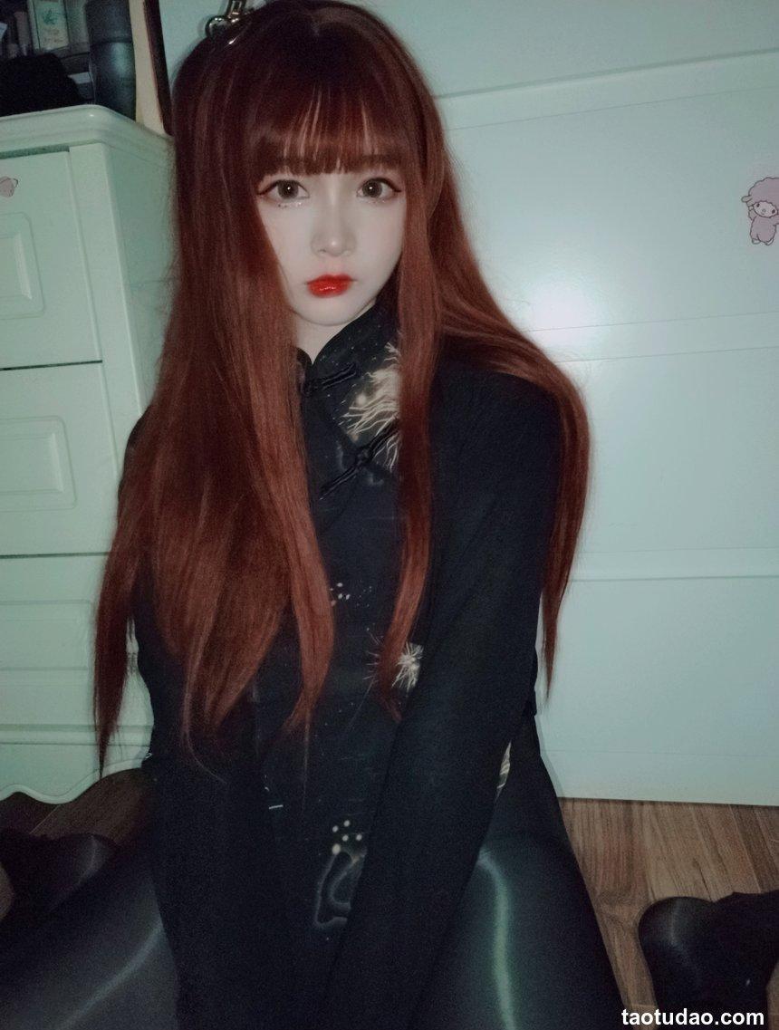 二次元美女古川kagura - 亮丝黑旗袍 [42P5V-254MB]