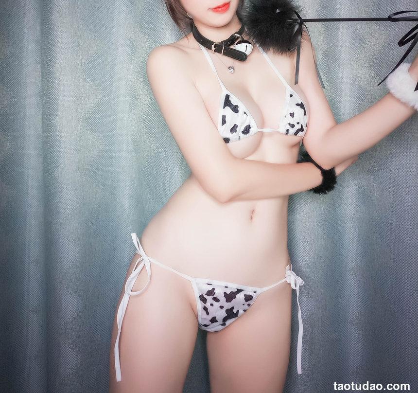 斗鱼主播w黑米粥w - 奶牛 [30P-95MB]