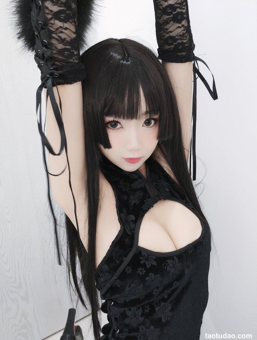 鬼畜瑶 NO.018 黑色旗袍 [70P1V-204MB]