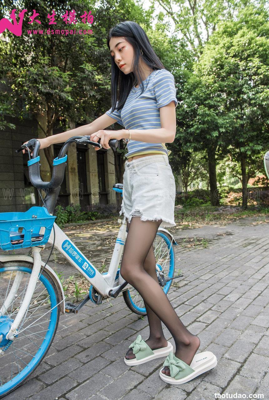 大生模拍 No.190 慧慧 黑丝单车[41P／248MB]