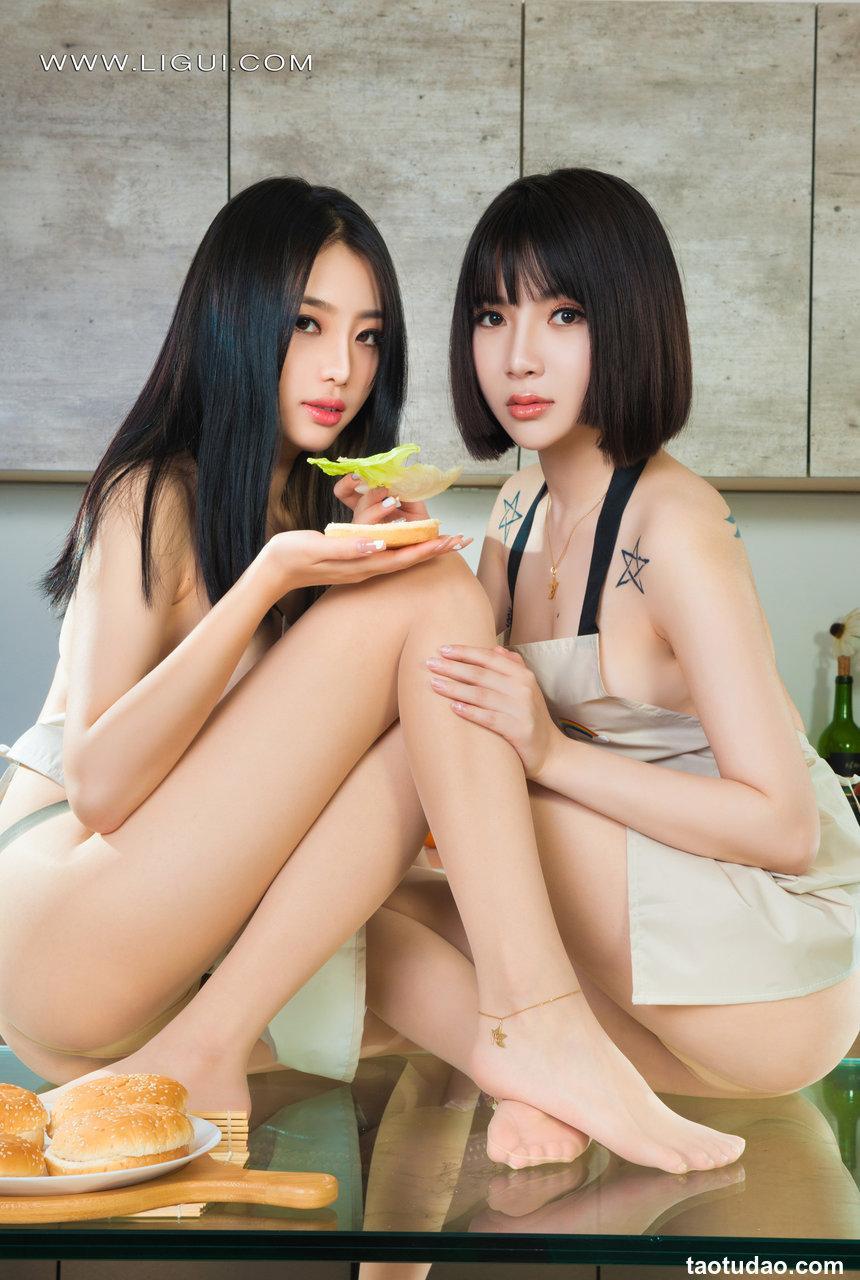 [Ligui丽柜] 2022.03.18《莲食记-超级汉堡》小智贤&小七 [75+1P-80M]