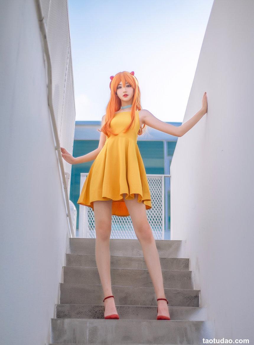 南桃Momoko NO.13 明日香黄裙 [12P-110MB]