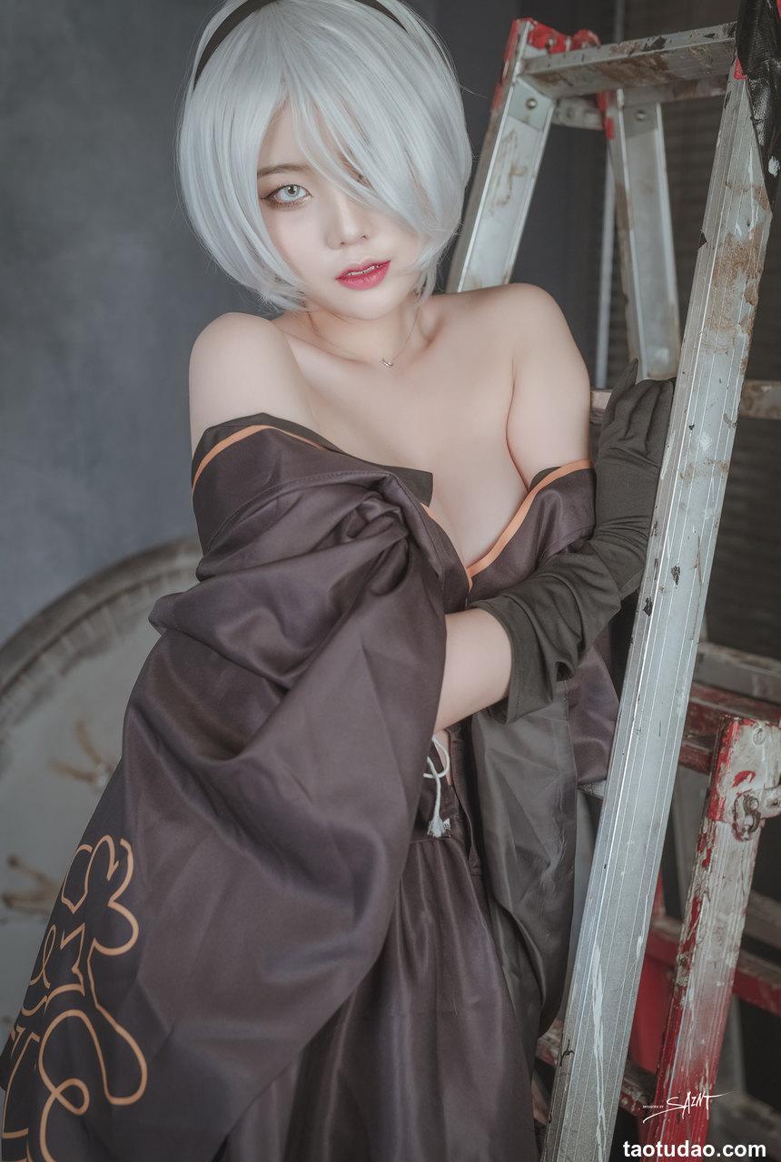 Yuna  - NO.18 [SAINT Photolife] Yuna's Cos Vol.04 KDA Akali & Nier Automata 2B [65P-452MB]