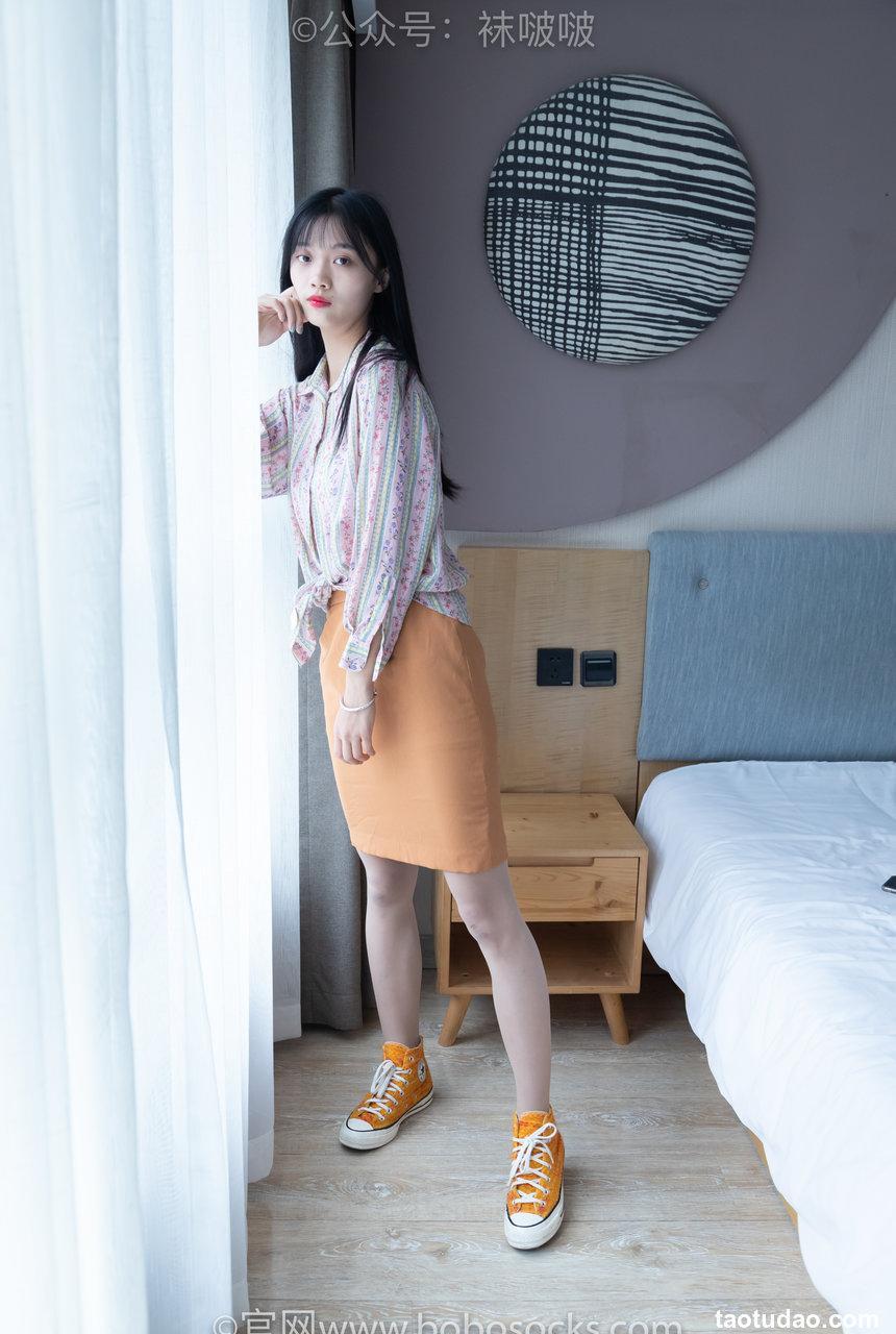 [BoBoSocks袜啵啵]NO.008 涵涵-帆布鞋、白色短棉袜、肉丝[139P+1V／3.94GB]