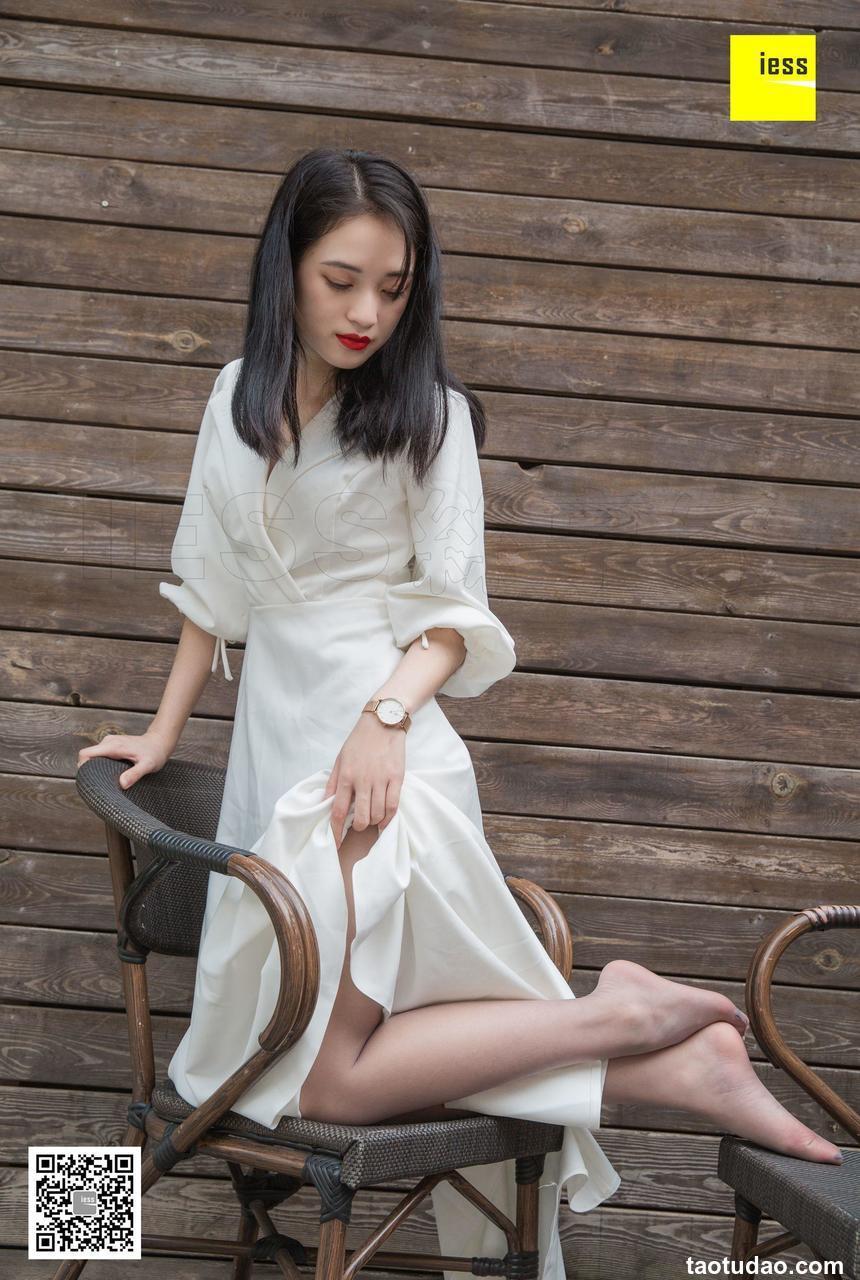 [IESS异思趣向] 2019.01.03 丝享家395：姗姗 - 烈焰红唇白长裙 [84P]