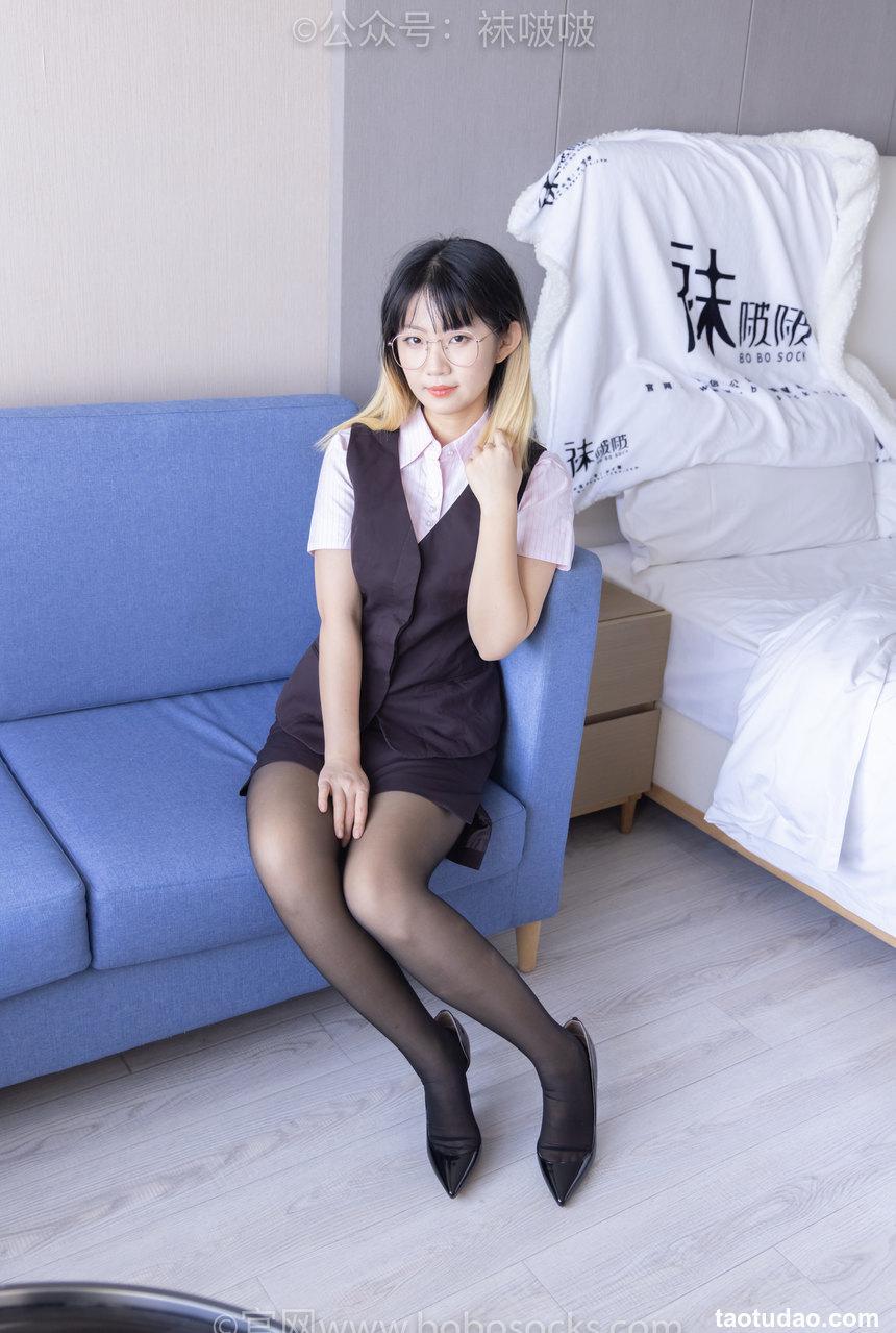 [BoBoSocks袜啵啵]NO.065 砂糖-招行制服、高跟鞋、黑丝[140P+1V／6.51GB]