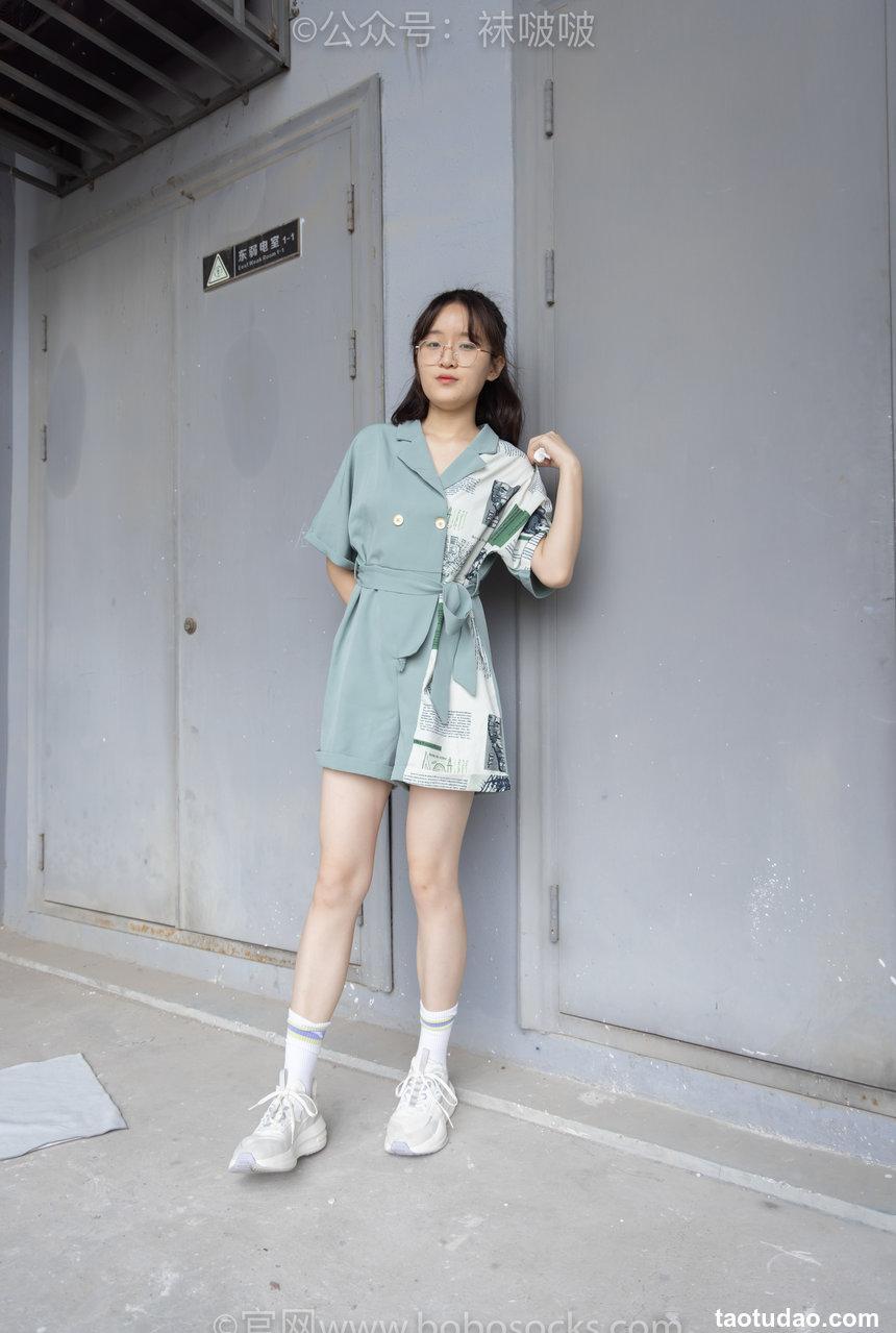 [BoBoSocks袜啵啵]NO.025 熊熊-安踏运动鞋、白色棉袜（踩脏）、裸足[146P+1V／5.23GB]