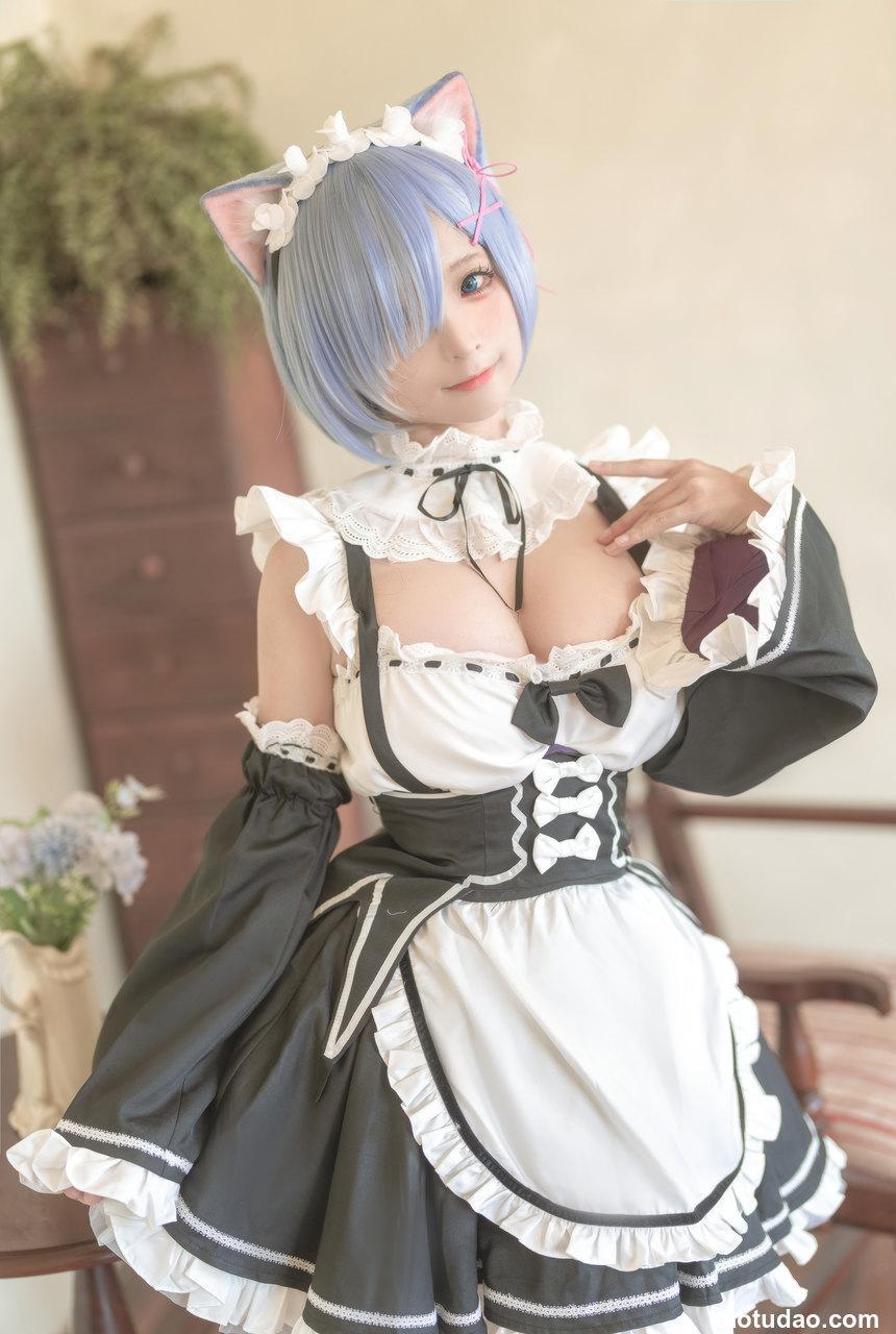 蠢沫沫 - NO.183 猫耳雷姆 [33P-318MB]