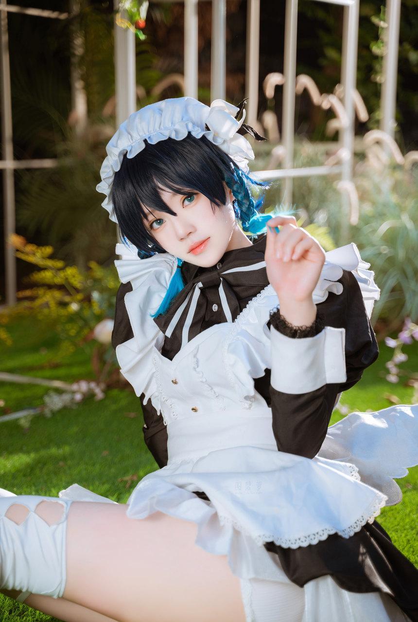 桜桃喵 - 温迪女仆 [26P+1V-1.32G]