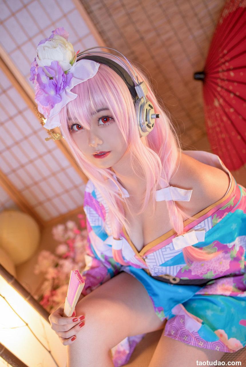 蜜汁猫裘 NO.023 索尼子和服 [19P-353MB]