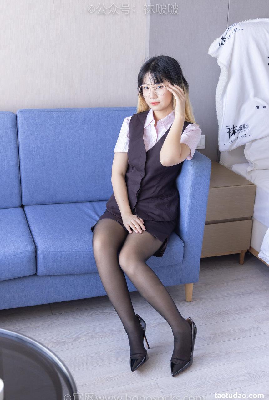 [BoBoSocks袜啵啵]NO.065 砂糖-招行制服、高跟鞋、黑丝[140P+1V／6.51GB]