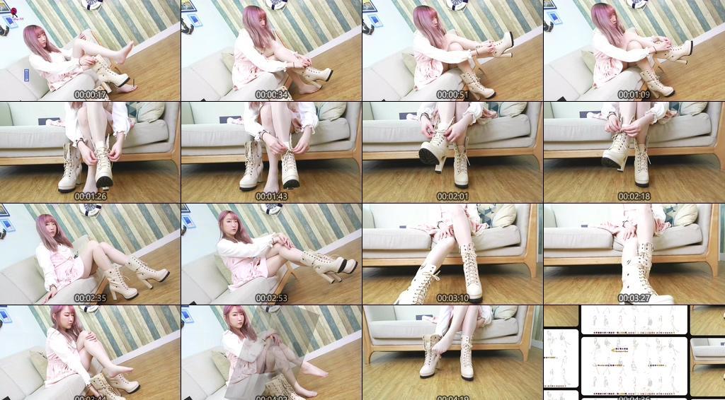 Tights Shop HK-032 油亮薄丝搭配短靴 [1V-91M]