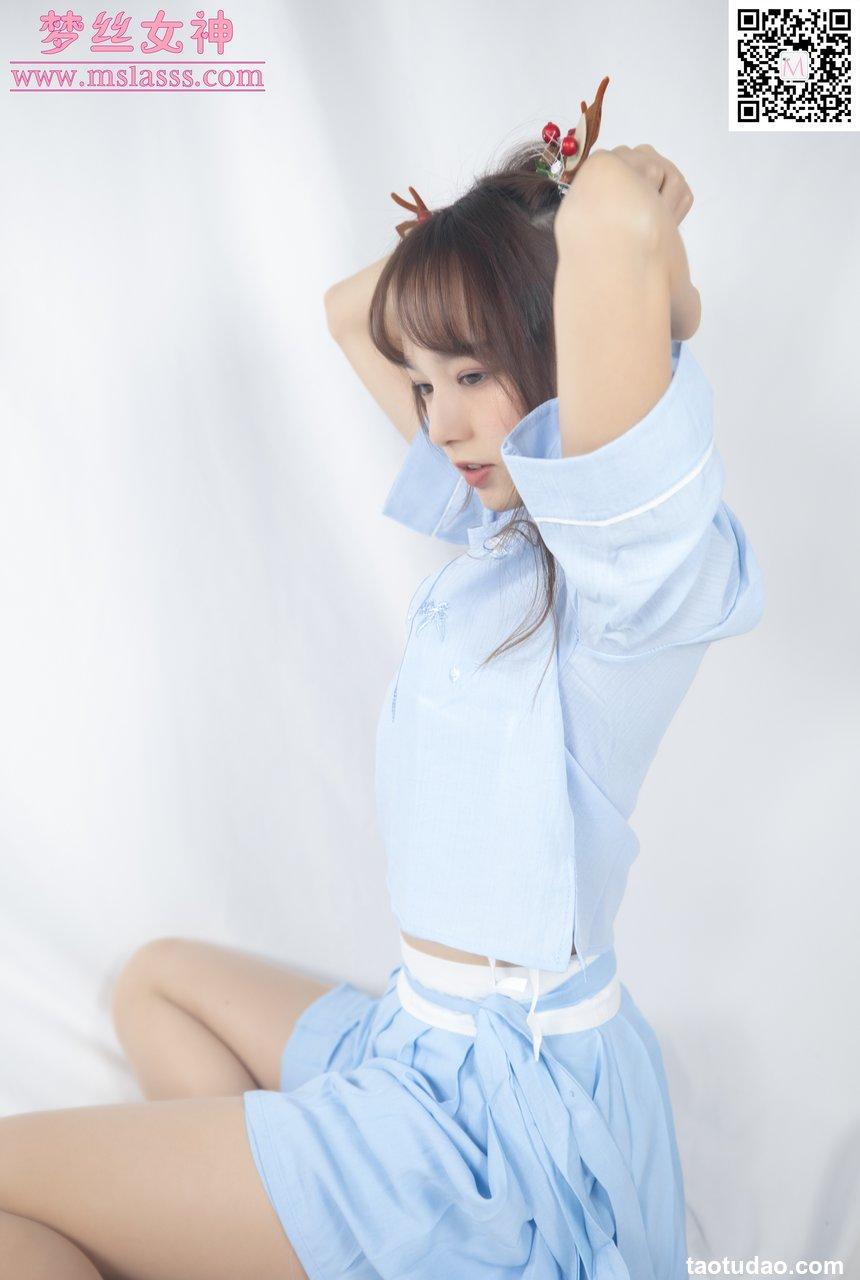 [MSLASS梦丝女神] 2020.01.01 NO.081 《玥玥 蓝色仙女古装》[72+1P501M]