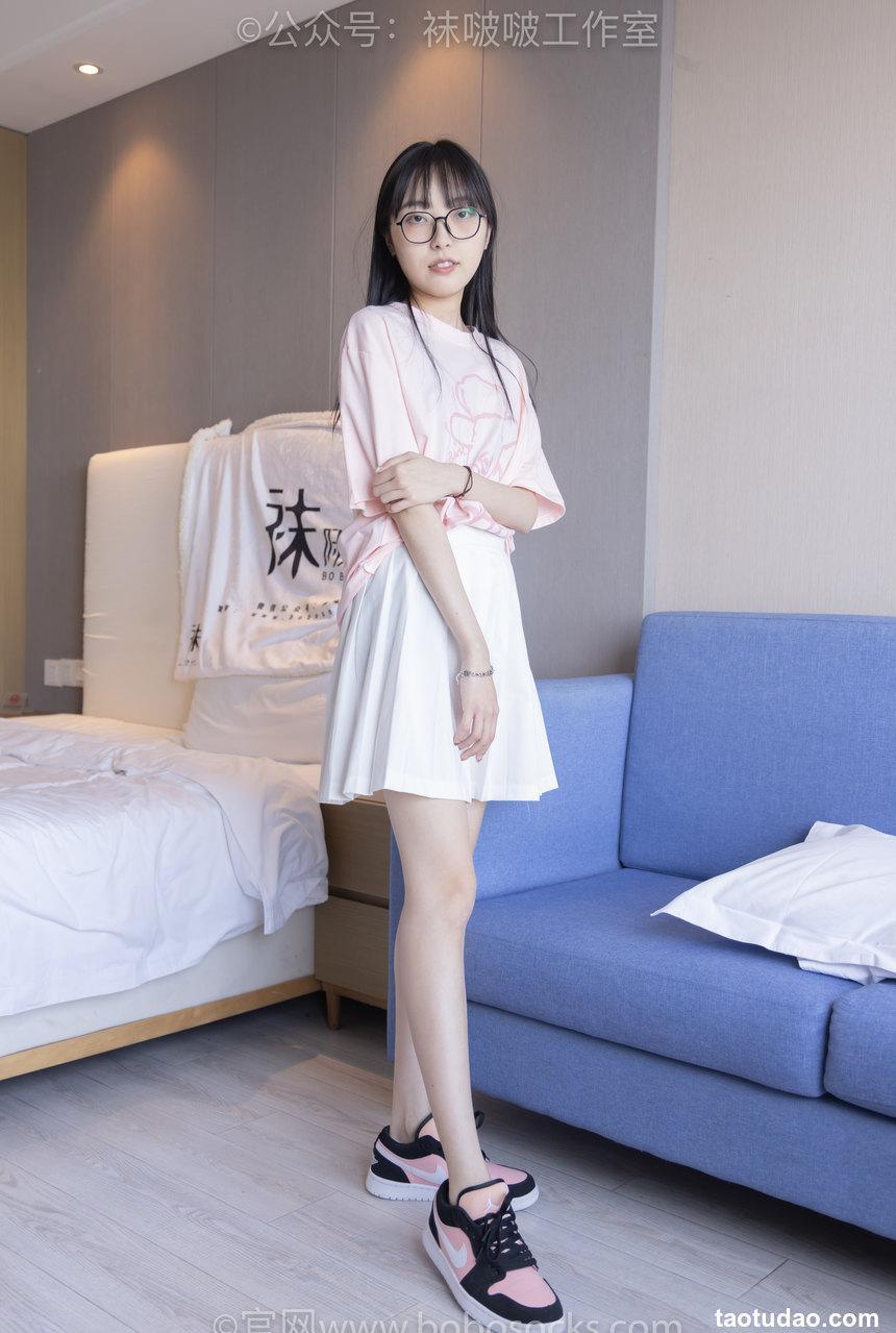 [BoBoSocks袜啵啵]NO.091 稚予-板鞋、淡粉色船袜、黑色船袜、裸足[148P+1V／6.22GB]