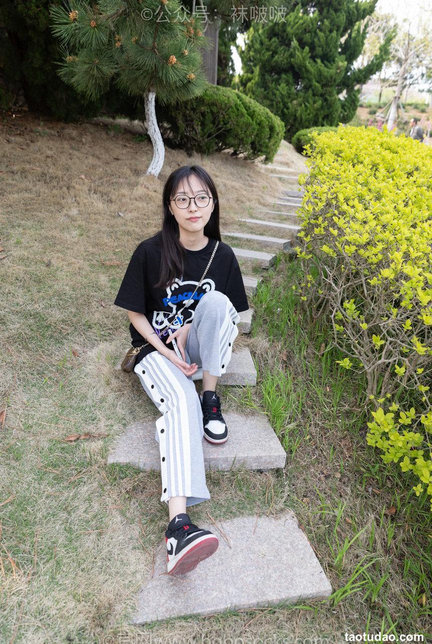 [BoBoSocks袜啵啵]NO.023 稚予-AJ、白色短棉袜、裸足[119P+1V／3.22GB]