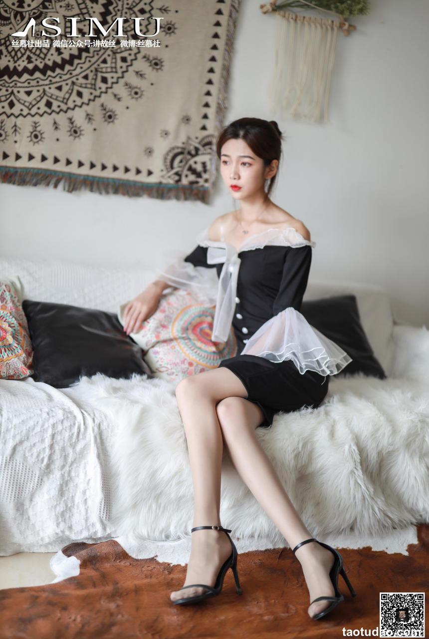 丝慕写真 特写集 TX023《新模的灰丝特写》