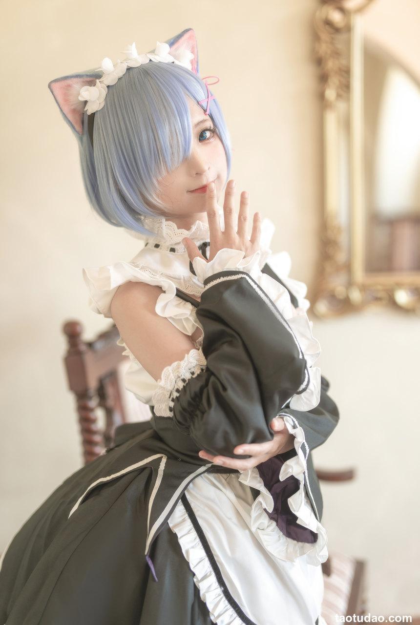 蠢沫沫 - NO.183 猫耳雷姆 [33P-318MB]