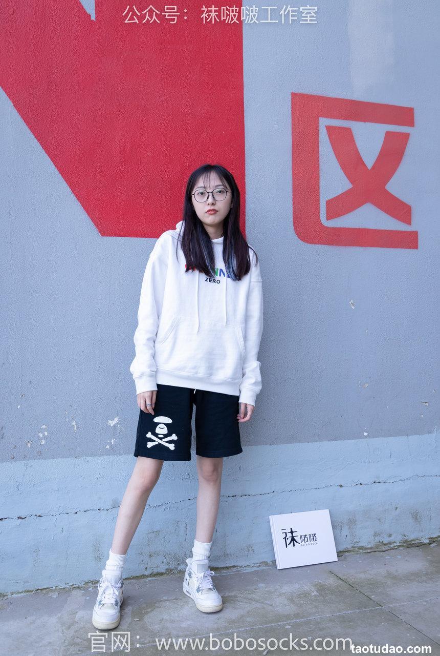 [BoBoSocks袜啵啵]NO.103 稚予-AJ篮球鞋、白棉袜、裸足[134P+1V／2.51GB]