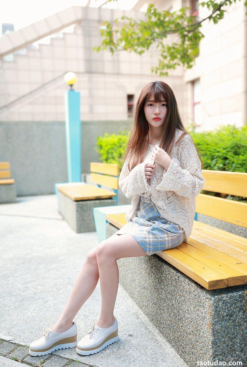 台湾美女欣欣 新竹文化中心外拍 [163P]