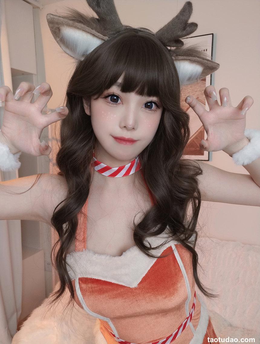 蜜汁猫裘 - NO.98 圣诞兔兔 [37P+2V-422MB]