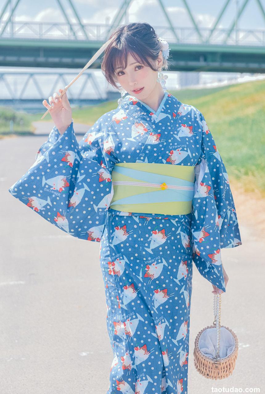 ElyEE子 - NO.119 2023.august A-聖代浴衣 Sundae Yukata [28P-129MB]
