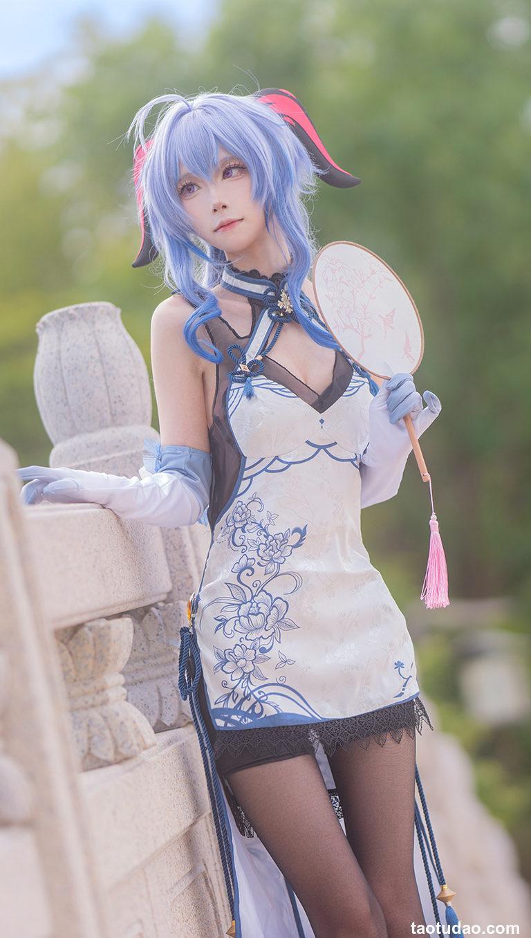 坂坂白 NO.005 甘雨旗袍 [15P-157.58 MB]