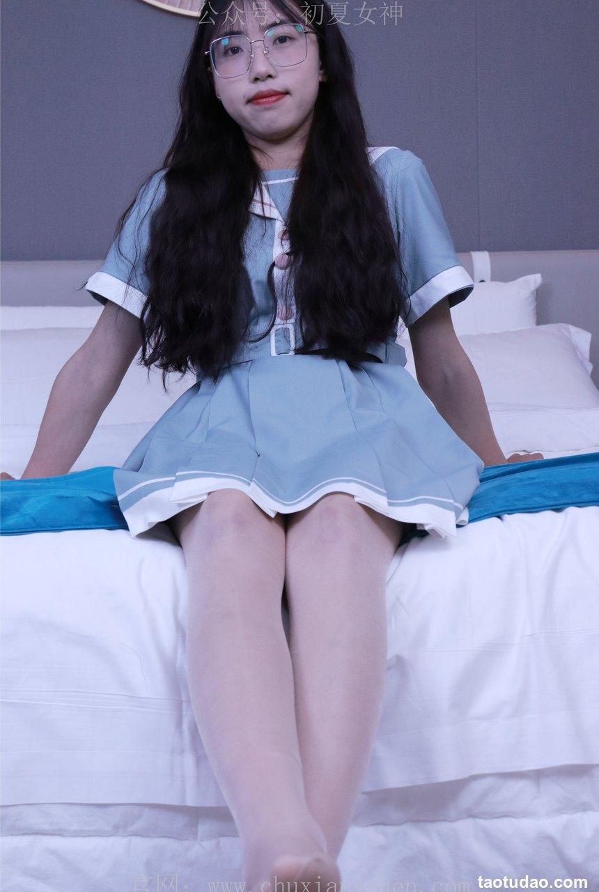 初夏女神 NO.008 雪糕 浅蓝色JK裙搭配小白鞋[135P+1V-4.29GB]