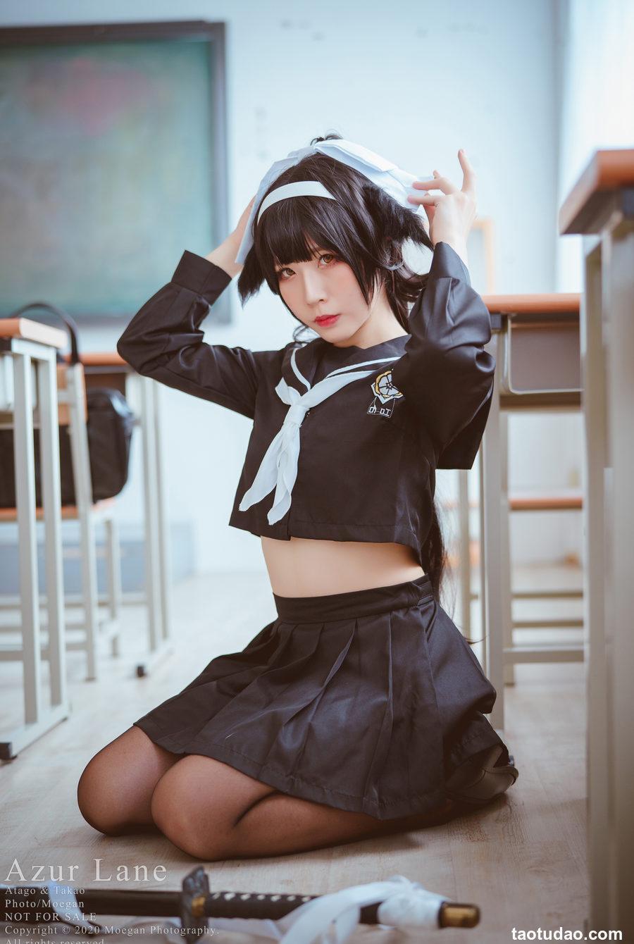 沖田凜花Rinka & 椎名 Azur Lane - 爱宕高雄 Sailor Suit [13P-40MB]