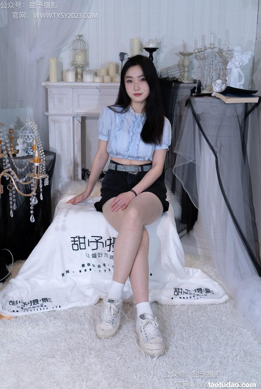 甜予摄影 NO.017 栗栗-板鞋、白棉袜、肉丝[130P+2V／9.91GB]