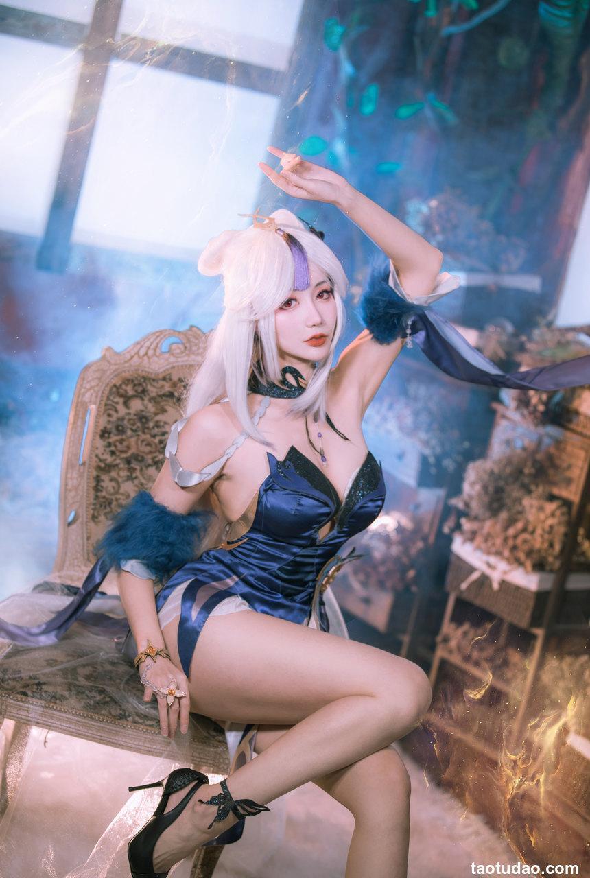 如月灰 - NO.26 原神 凝光 纱中幽兰 [11P-141MB]