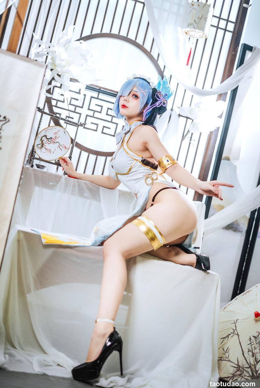 九言 - 蕾姆旗袍 [55P+8V-468MB]