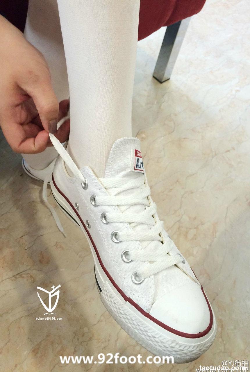 [YJ街拍]012 白丝帆布鞋[31P-25MB]