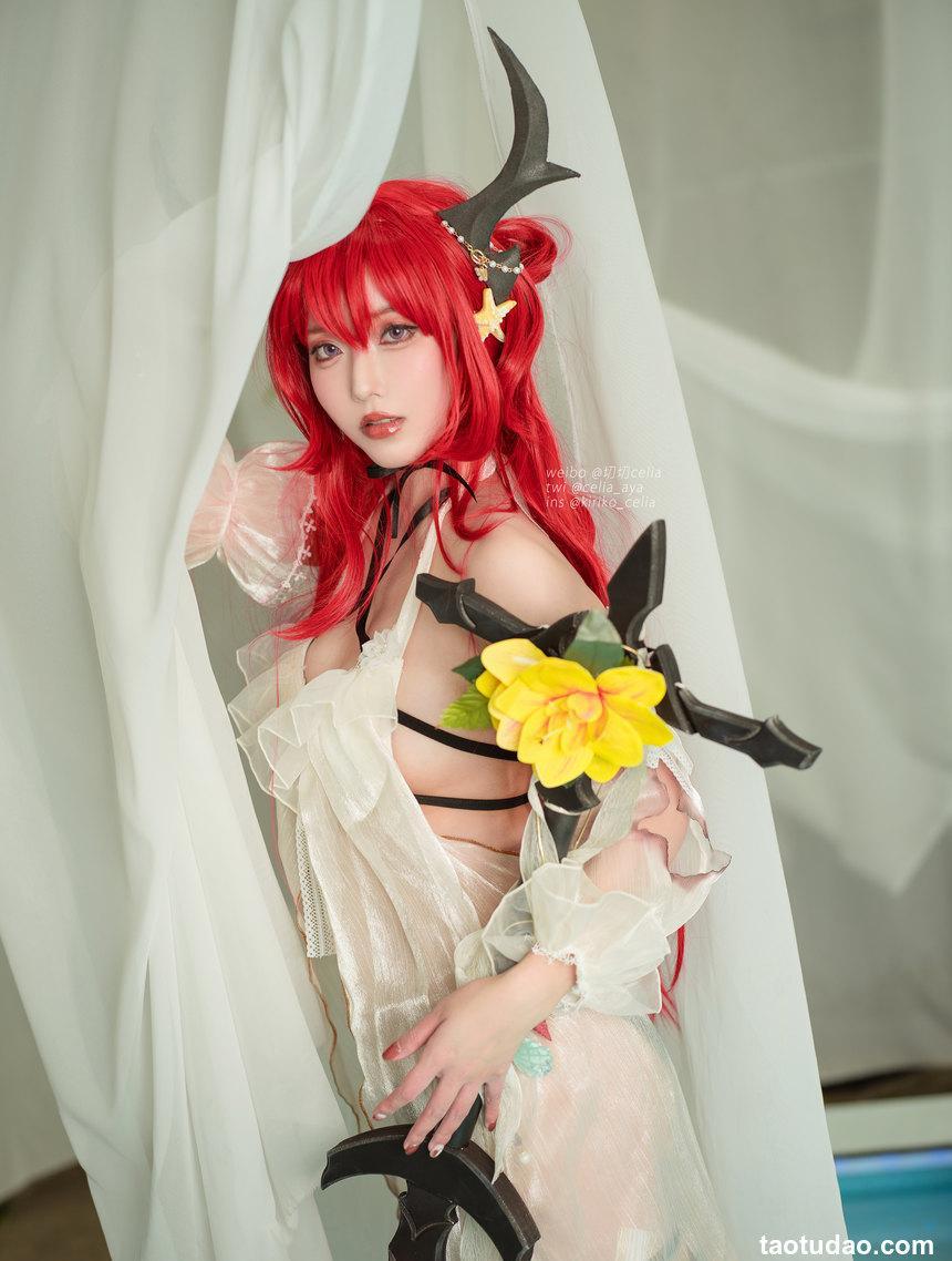 切切celia - 明日方舟 史尔特尔泳装 [27P-211MB]