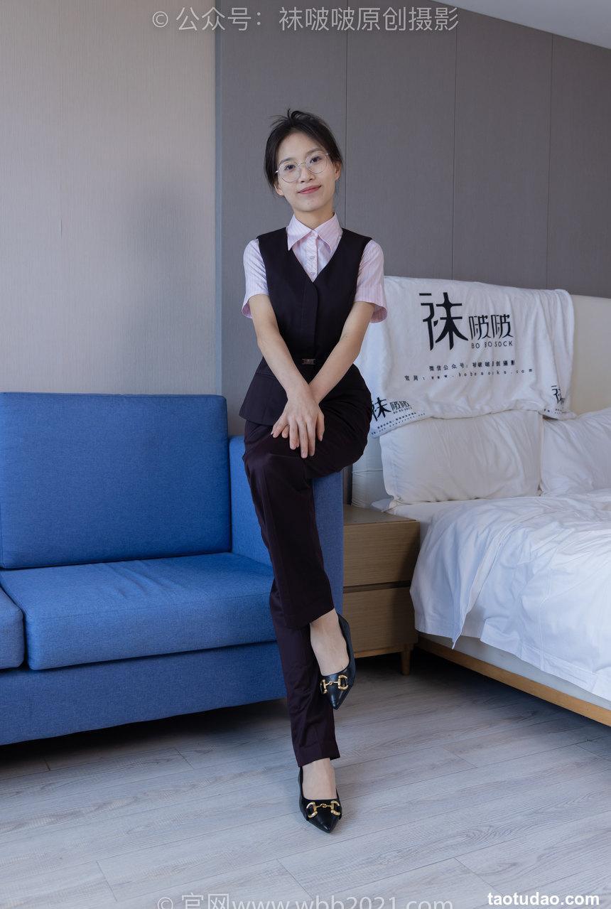 [BoBoSocks袜啵啵]NO.271 芝士-平底鞋、短肉丝、银行制服[147P+1V／6.04GB]