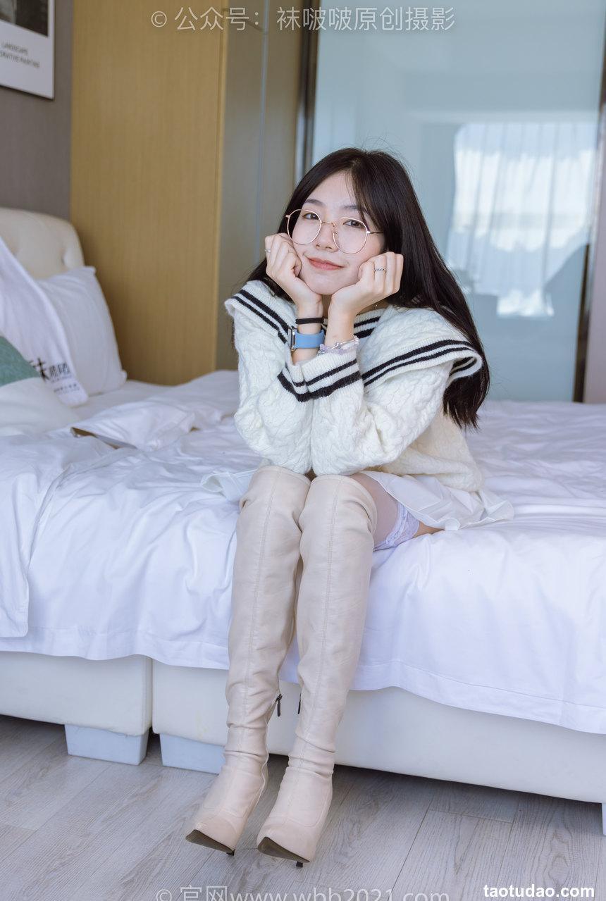 [BoBoSocks袜啵啵]NO.282 小甜豆-长靴、高跟鞋、白丝大腿袜[140P+1V／5.85GB]