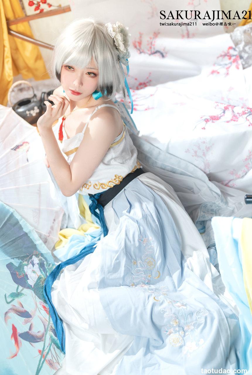 樱岛嗷 -  海天 书香水榭 [16P-140MB]