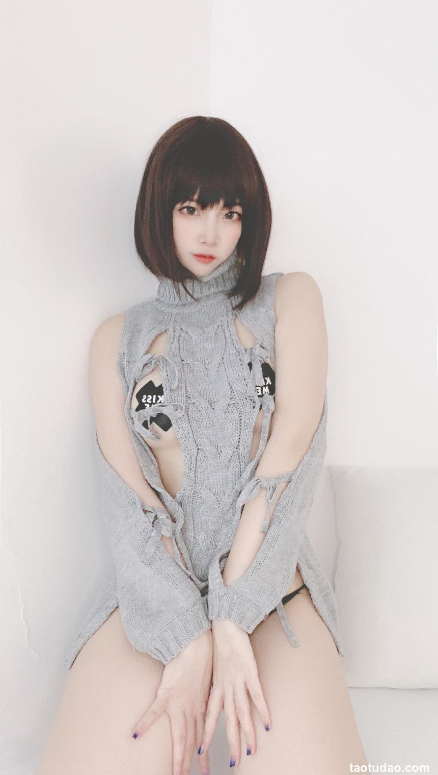 二佐Nisa - 私房洞洞毛衣 [66P+2V／398MB]