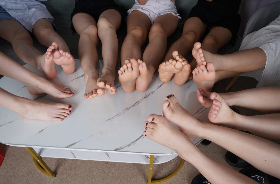 Pary摄影 NO.118 8个美女16只脚围成一圈，看得眼花缭乱[103P／999MB]