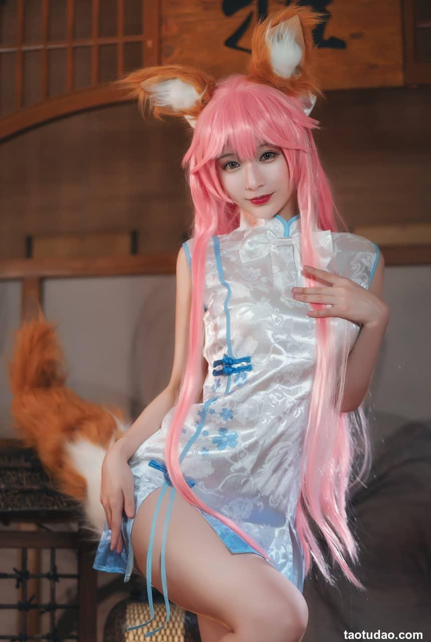 铁板烧鬼舞w -  NO.019 玉藻前旗袍白[20P-300.3M]