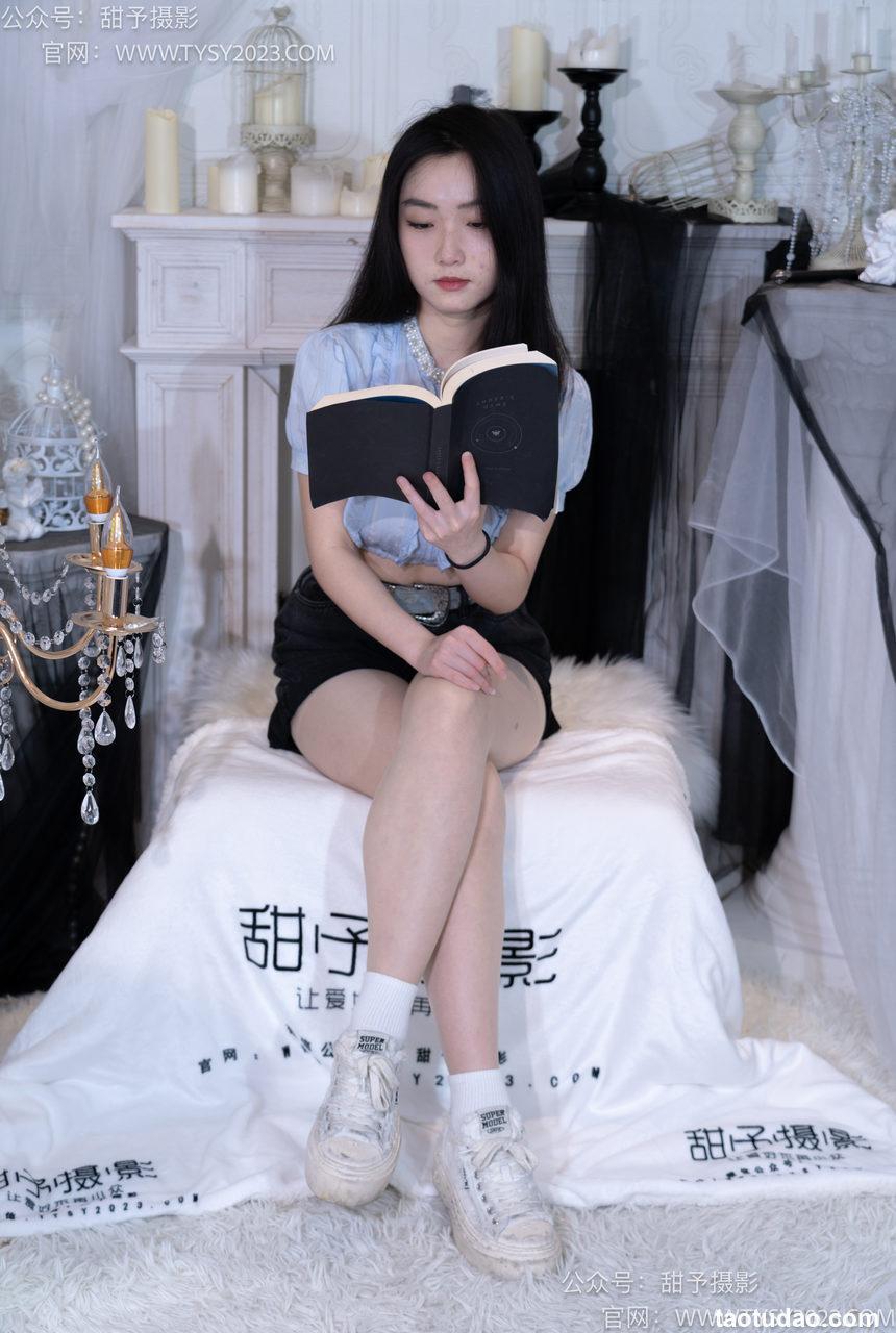 甜予摄影 NO.017 栗栗-板鞋、白棉袜、肉丝[130P+2V／9.91GB]