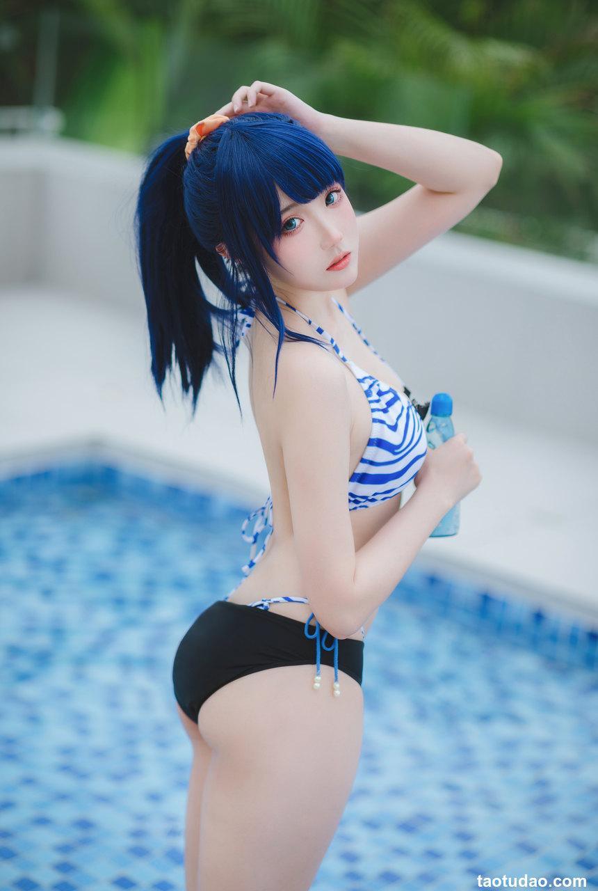 Momoko葵葵 -  &瓜希酱 宝多六花&新条茜 泳装 [85P-472MB]