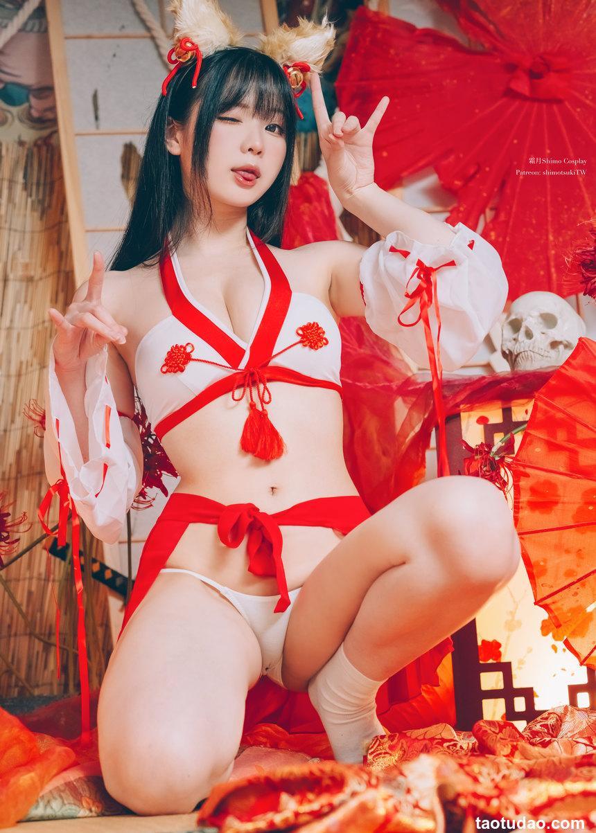 霜月shimo - NO.69 Fox Miko [14P-535MB]