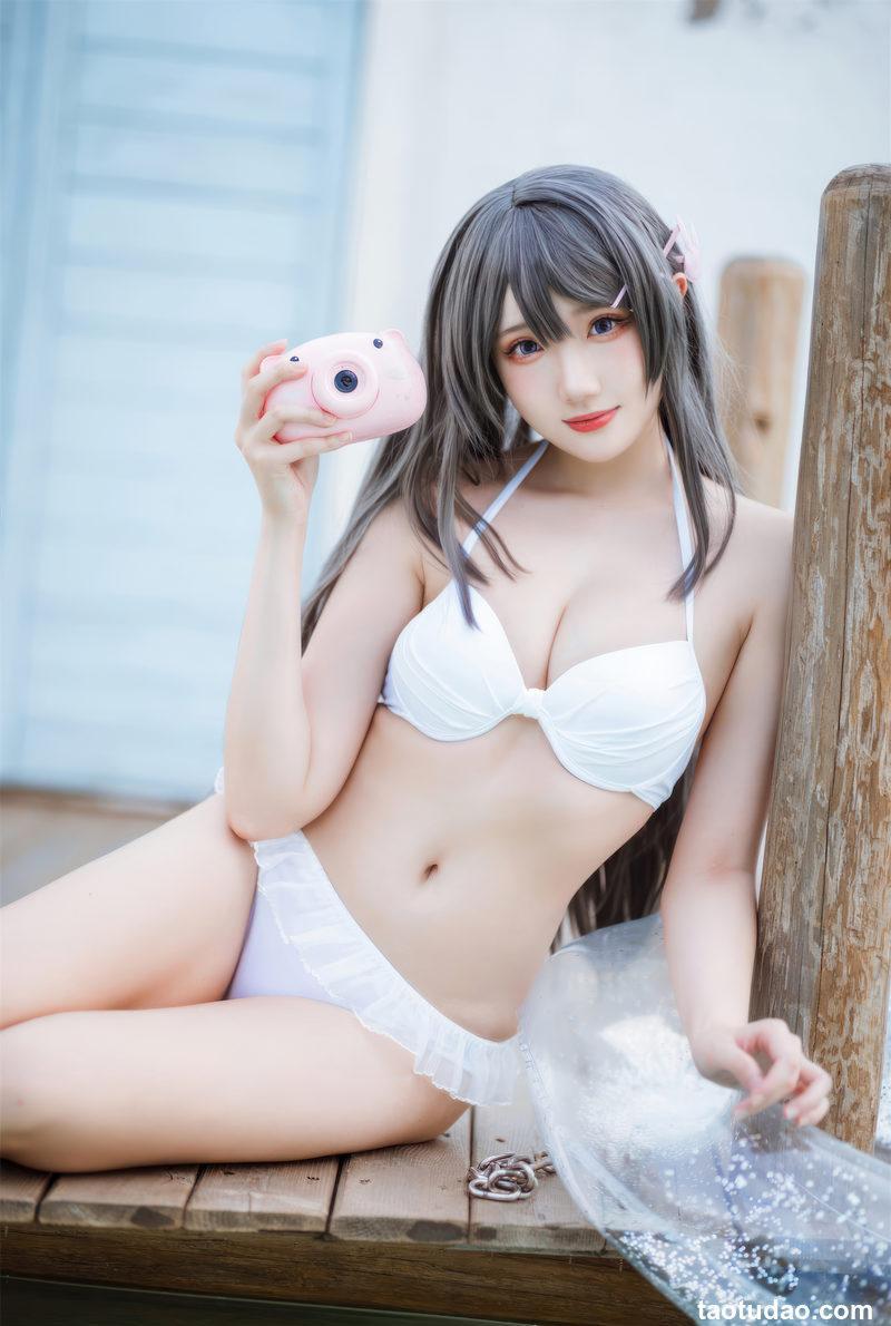 瓜希酱 – 樱岛麻衣 泳装 [28P-107MB]